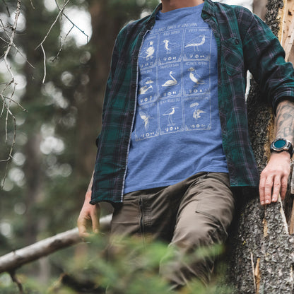 Wingspan Board Game T-Shirt - 'Wetland Birds of Wingspan' - Unisex