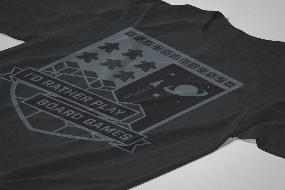 Board Game Crest - I'd Rather Play Board Games - Unisex T-Shirt