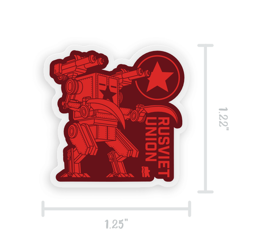 Scythe - Rusviet Union - 1.25" Acrylic Pin